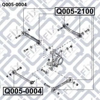 Сайлентблок задней тяги Q-fix Q005-0004