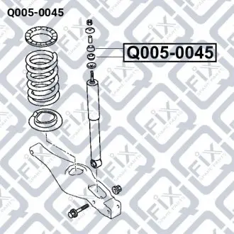 Опора заднего амортизатора Q-fix Q005-0045