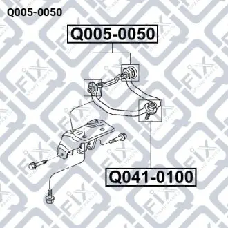 Сайлентблок заднього верхнього важеля Q-fix Q005-0050