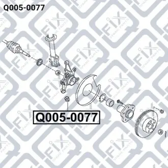 Сайлентблок задней цапфы Q-fix Q005-0077