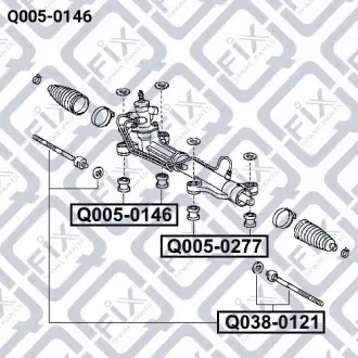 Сайлентблок рулевой рейки Q-fix Q005-0146