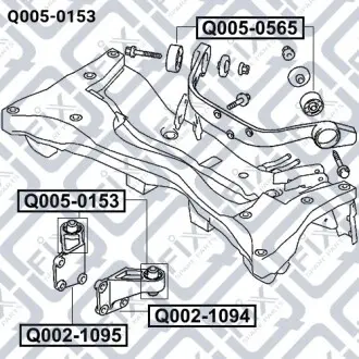 Сайлентблок заднього диференціала Q-fix Q005-0153
