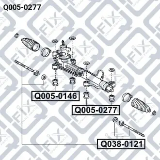 Сайлентблок рулевой рейки Q-fix Q005-0277