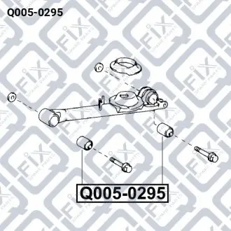 Сайлентблок заднього поздовжнього важеля Q-fix Q005-0295