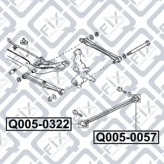 Сайлентблок задньої підвіски Q-fix Q005-0322