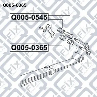 Втулка ресори Q-fix Q005-0365