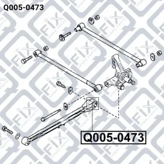 Сайлентблок задней продольной тяги Q-fix Q005-0473