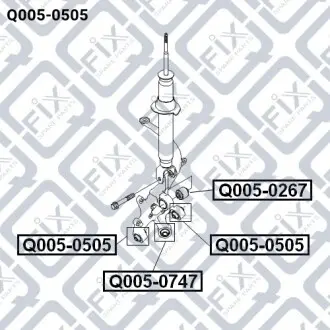 Сайлентблок задней цапфы Q-fix Q005-0505