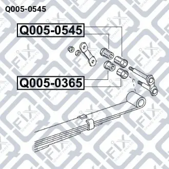 Втулка рессоры Q-fix Q005-0545