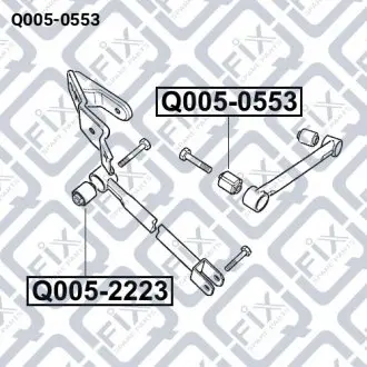 Сайлентблок рычага задний Q-fix Q005-0553