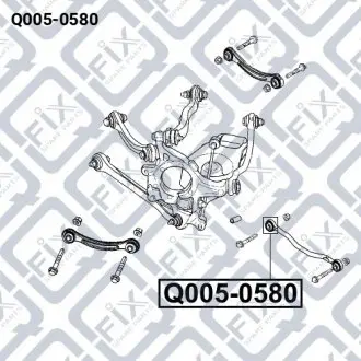 Сайлентблок задней поперечной тяги Q-fix Q005-0580