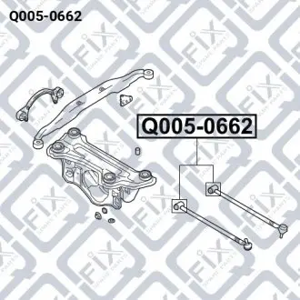 Сайлентблок заднього важеля Q-fix Q005-0662