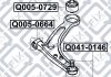 Сайлентблок переднього важеля (передній) Q-fix Q005-0664 (фото 2)