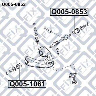 Сайлентблок переднього верхнього важеля Q-fix Q005-0853