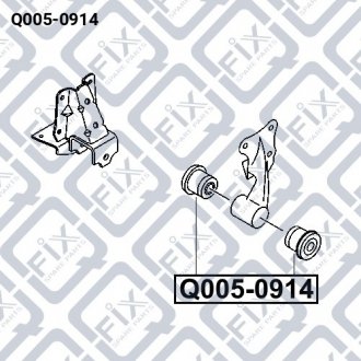 Втулка передняя передней рессоры Q-fix Q005-0914 (фото 1)