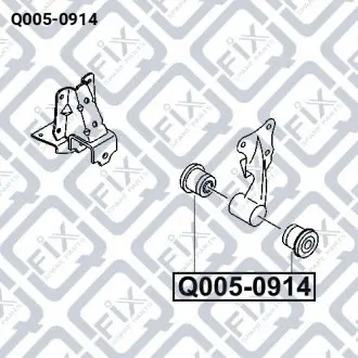 Втулка передня передньої ресори Q-fix Q005-0914