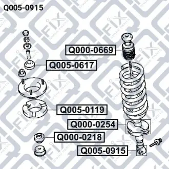 Сайлентблок задней тяги Q-fix Q005-0915