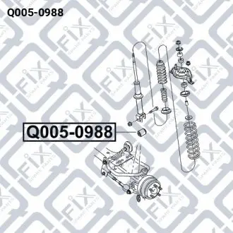 Сайлентблок заднего амортизатора(нижн Q-fix Q005-0988