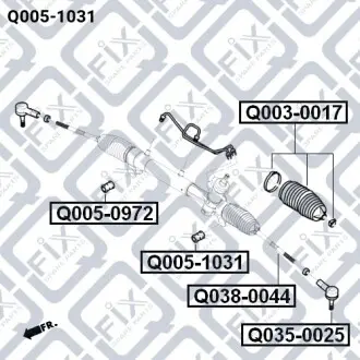 Сайлентблок рулевой рейки Q-fix Q005-1031