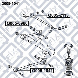 Сайлентблок заднього нижнього важеля Q-fix Q005-1041