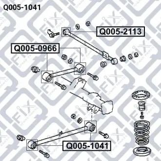 Сайлентблок заднего нижнего рычага Q-fix Q005-1041
