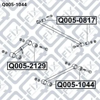 Сайлентблок заднего продольного рычага Q-fix Q005-1044