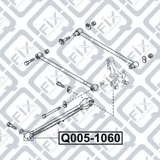 Сайлентблок задней продольной тяги Q-fix Q005-1060