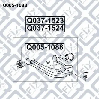 Сайлентблок верхнего рычага Q-fix Q005-1088