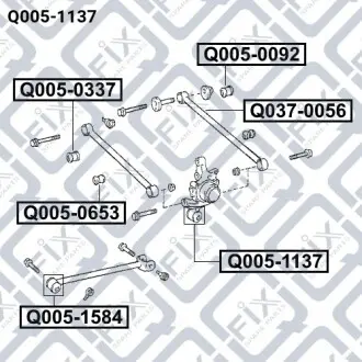 Сайлентблок задней цапфы Q-fix Q005-1137