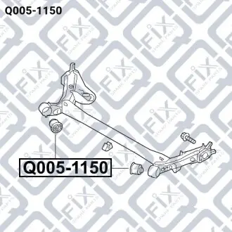 Сайлентблок задней балки Q-fix Q005-1150