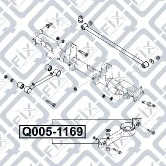 Сайлентблок заднього важеля Q-fix Q005-1169
