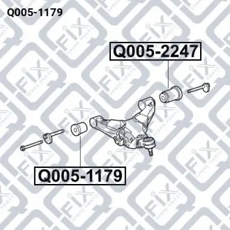 Сайлентблок переднего нижнего рычага Q-fix Q005-1179