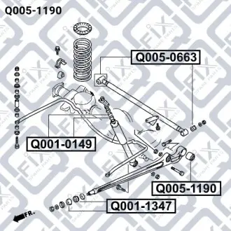 Сайлентблок задней подвески Q-fix Q005-1190