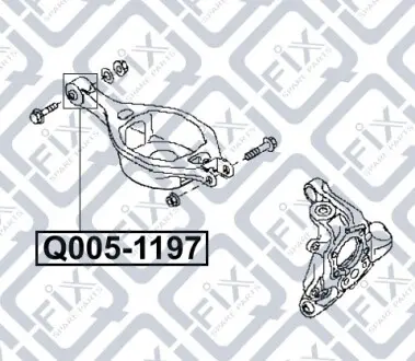 Сайлентблок задньої підвіски Q-fix Q005-1197