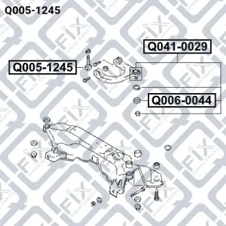 Сайлентблок верхнего рычага Q-fix Q005-1245