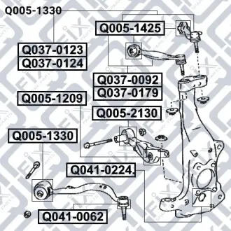 Сайлентблок косого рычага Q-fix Q005-1330