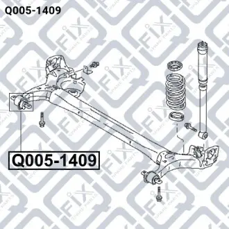 Сайлентблок задней балки Q-fix Q005-1409