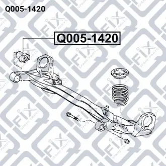 Сайлентблок задней балки Q-fix Q005-1420