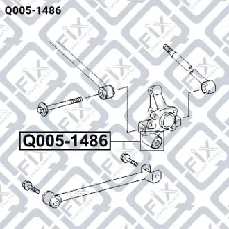 Сайлентблок задней цапфы Q-fix Q005-1486