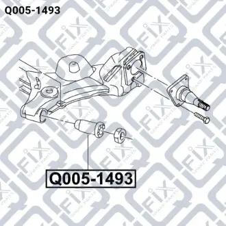 Сайлентблок задньої підвіски Q-fix Q005-1493