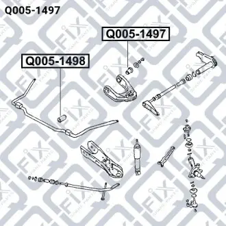 Сайлентблок верхнего рычага Q-fix Q005-1497