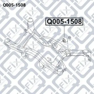 Сайлентблок задней балки Q-fix Q005-1508