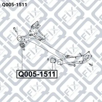 Сайлентблок задней балки Q-fix Q005-1511