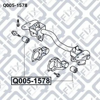 Сайлентблок подушки дифференциала Q-fix Q005-1578