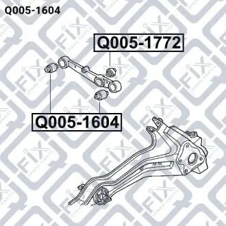 Сайлентблок рычага задний Q-fix Q005-1604
