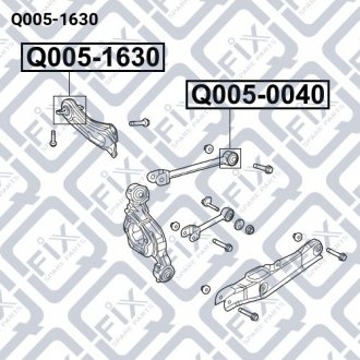 Сайлентблок заднього важеля Q-fix Q005-1630