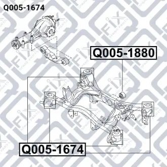 Сайлентблок задней балки Q-fix Q005-1674