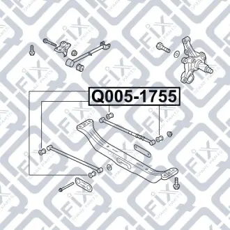 Сайлентблок задней подвески Q-fix Q005-1755