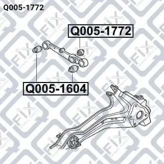 Сайлентблок рычага задний Q-fix Q005-1772