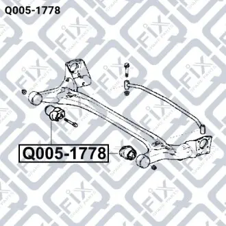 Сайлентблок задньої балки Q-fix Q005-1778